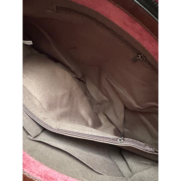 NWOT Elegant Faux Leather Tote with Removable Long Strap in Chocolate Brown - Picture 13 of 16